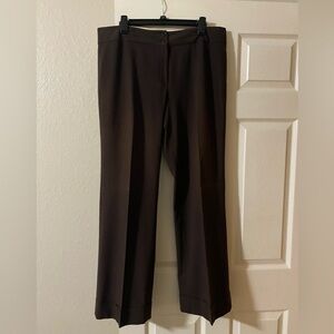 Brown dress pants with cuffs